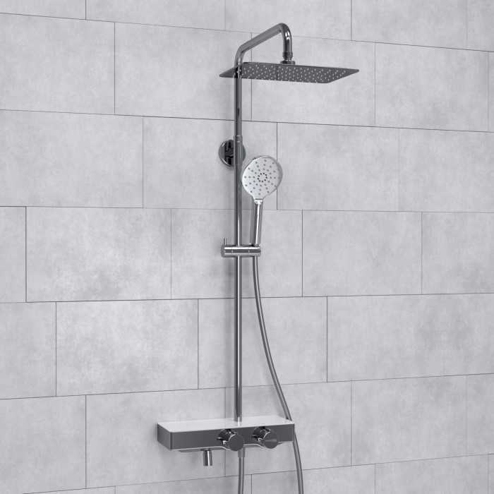 Душевая система с термостатическим смесителем WasserKRAFT арт. A113.069.127.CH Thermo