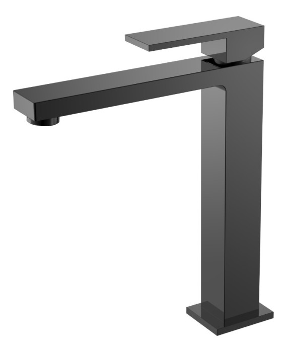 Смеситель для раковины, Shinny Gun Metal, Qubic Boheme 472-SGM