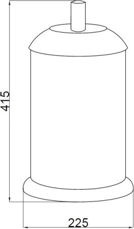 Ведро для мусора, Murano cristal, Boheme 10914-CRST-CH