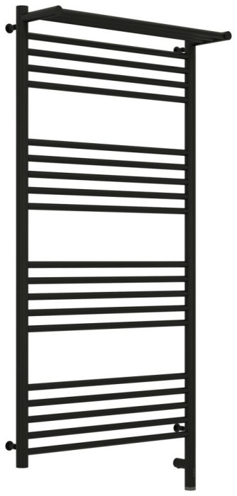 Сунержа Электрический полотенцесушитель 1200x600, Богема 3.0 с 1 полкой, 31-5807-1260 цвет: матовый чёрный