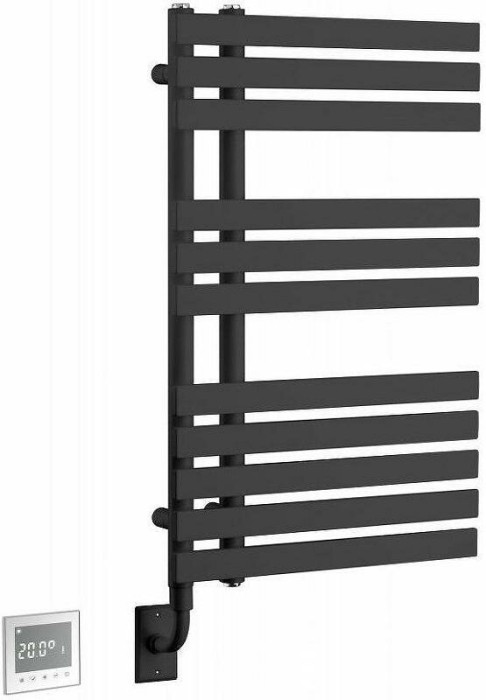 Полотенцесушитель электрический форма прямоугольная 50x80см, черный, Venturo Boheme 721-B