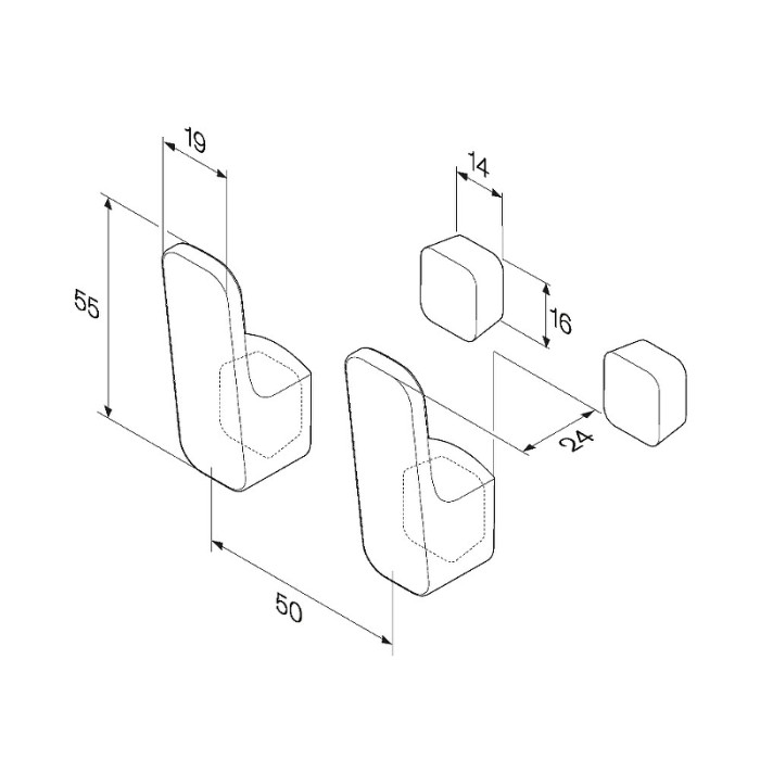 Набор Крючков для полотенец арт. A8F35622