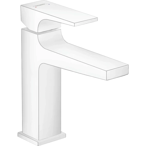 Смеситель для раковины, Hansgrohe Metropol, белый арт. 32507700
