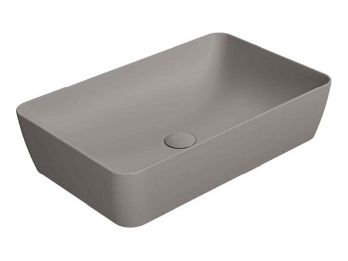Раковина накладная 60х38х14 см, цвет tortora, санфарфор, Color-elements GSI арт. 903605