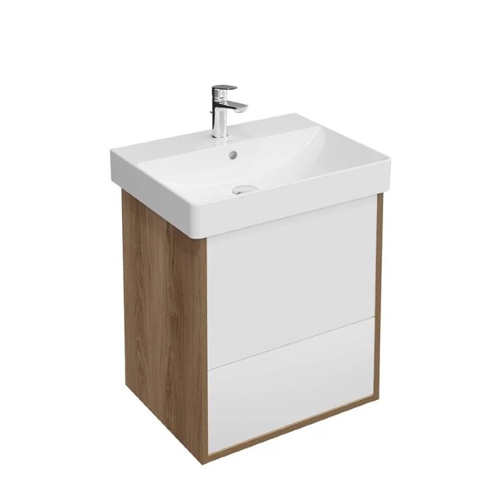 Тумба подвесная 2 ящика 55см, Pro Kerama Marazzi, коричневый - PRO.55.2\OLM