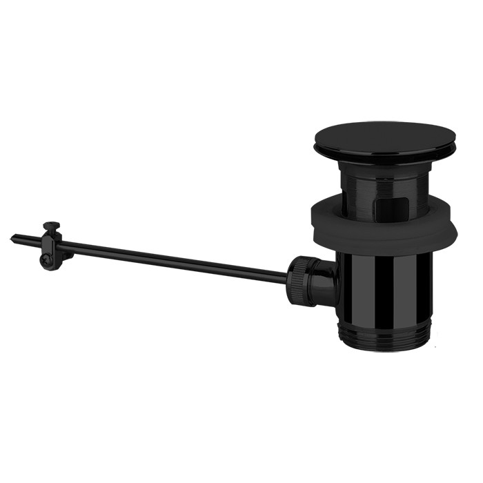 Донный клапан для раковины на 1 1/4 c донным клапаном и переливом, Gessi Technical accessorie, 29264#299 цвет: черный