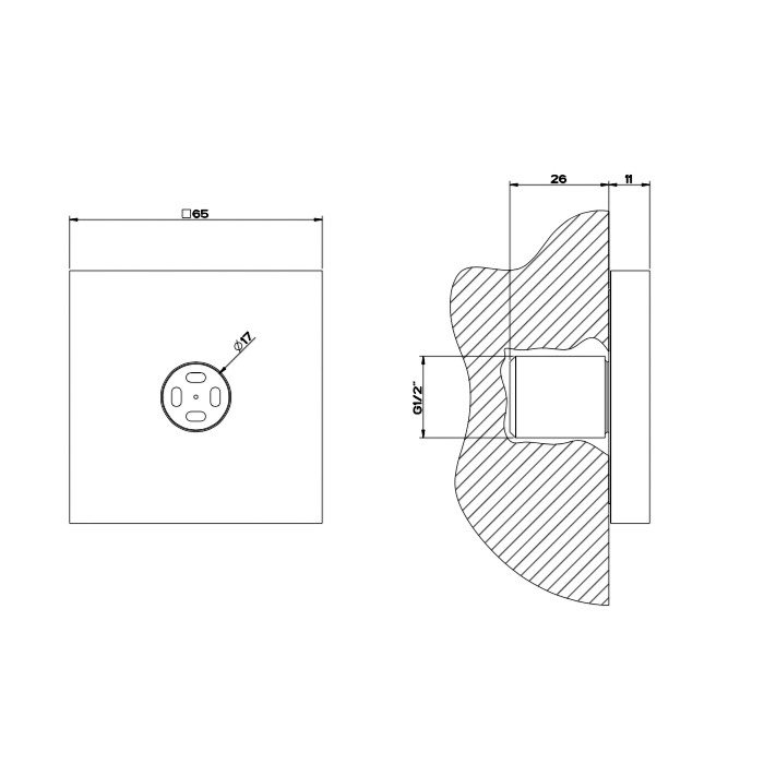 Боковая форсунка с распылителем, Gessi Body Jets, хром арт. 32979#031