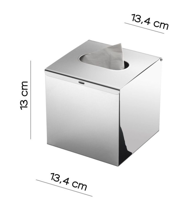 Емкость для бумажных салфеток Gedy, 2002(13) цвет: хром