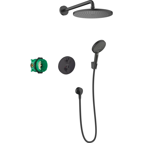 Душевая система Hansgrohe Croma  цвет черный матовый арт. 27961670