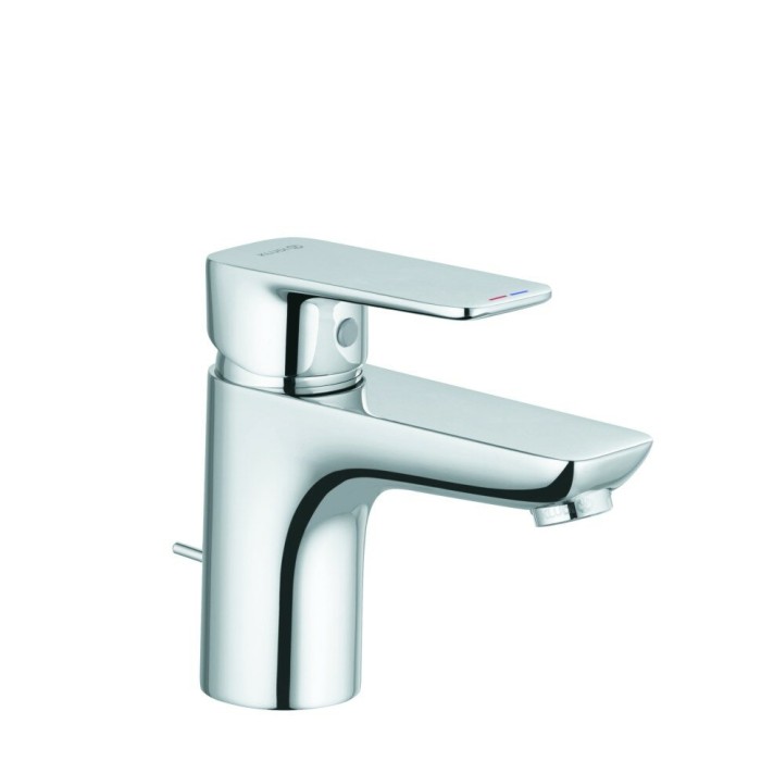 Однорычажный смеситель на умывальник 75, c донным клапаном, pure and style Kludi, хром - 403820575