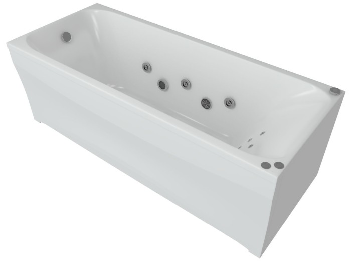 Ванна 150 с фронтальным экраном (слив слева, вклеенный каркас) Aquatek Альфа арт. ALF150-0000025