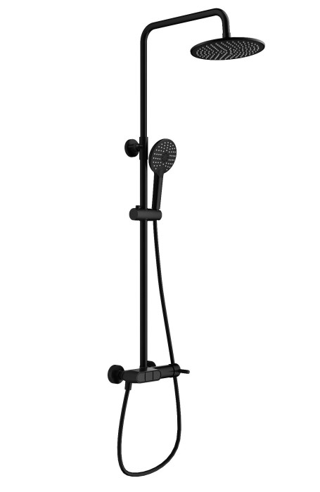 Душевая система, Wonzon &amp; Woghand Muse, WW-A30653-MB цвет: черный