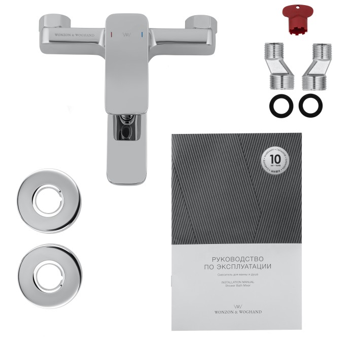 Смеситель для ванны, Wonzon & Woghand Arnie, WW-693101-CR цвет: хром