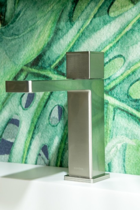 Смеситель автоматический для раковины nikel brush, Boheme Quad - 159-NB