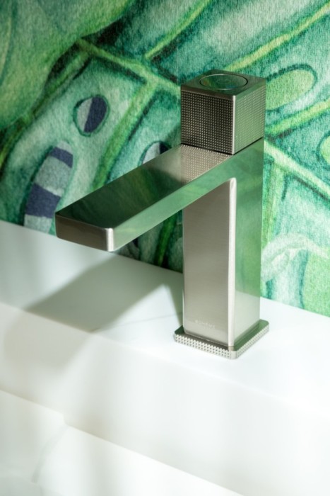 Смеситель автоматический для раковины nikel brush, Boheme Quad - 159-NB