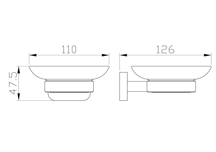 Мыльница с держателем, Wonzon & Woghand Graffity, WW-9322 цвет: графит