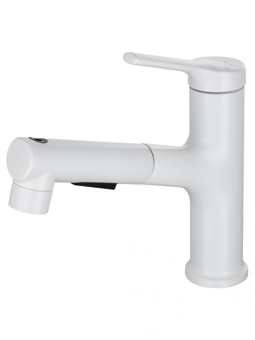 Смеситель для раковины с выдвижным изливом, Wonzon &amp; Woghand, WW-A40862-MW цвет: белый