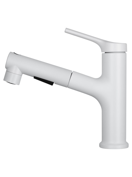 Смеситель для раковины с выдвижным изливом, Wonzon & Woghand, WW-A40862-MW цвет: белый