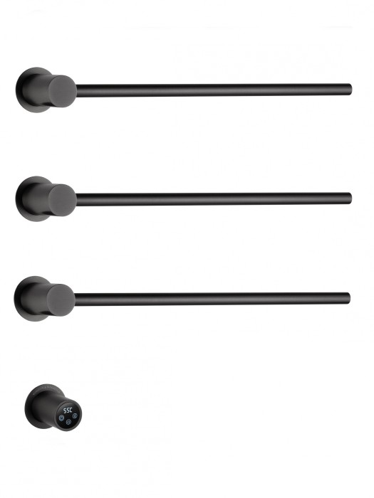 Полотенцесушитель электрический встраиваемый, Wonzon &amp; Woghand Hamburg, WW-AL313-GM цвет: графит