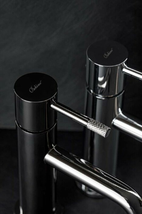 Смеситель для раковины, черный, Uno Boheme 461-SGM