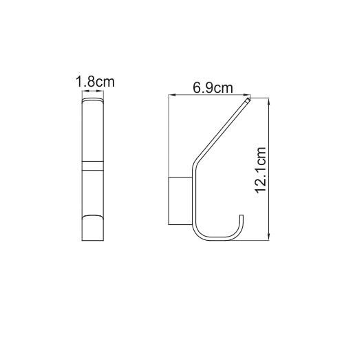 Крючок WasserKRAFT Sauer K-7900 арт. K-7923