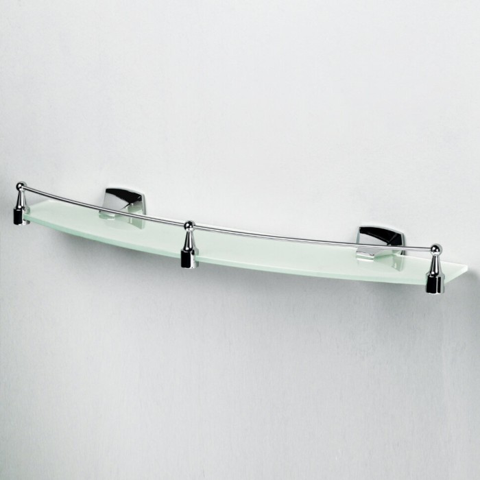 Полка стеклянная с бортиком WasserKRAFT Wern K-2500 арт. K-2544