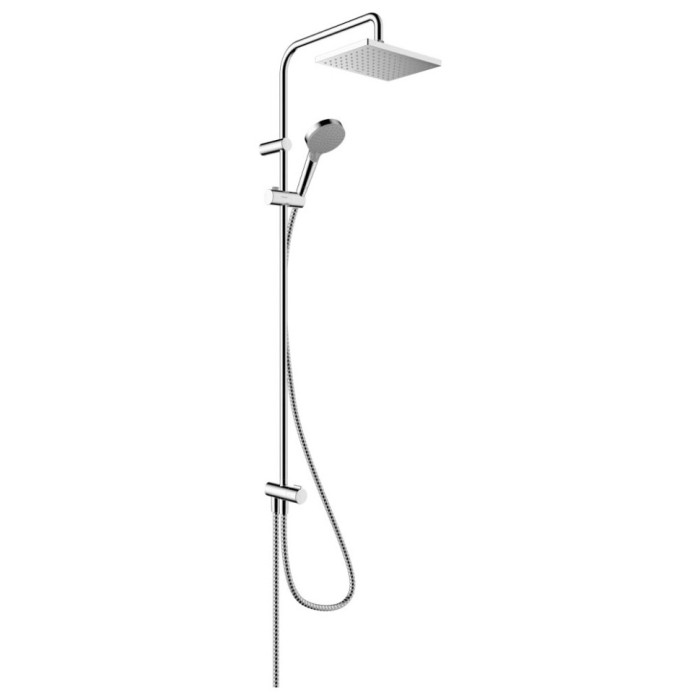 Душевая система Reno с переключателем потоков Vernis Shape Hansgrohe, хром арт. 26282000