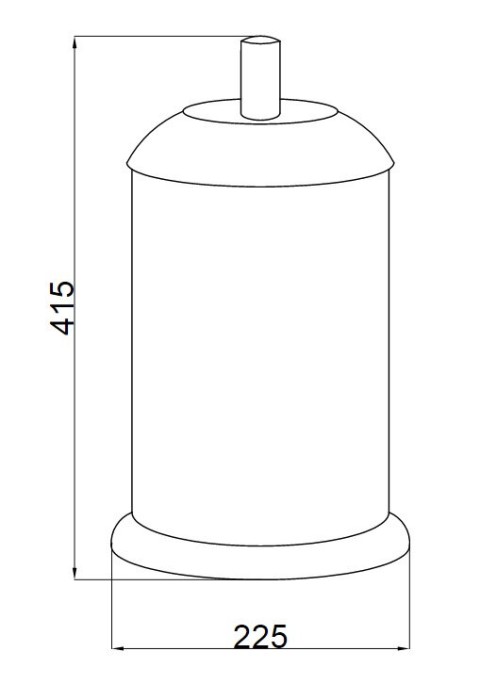 Ведро для мусора, Murano crystal, Boheme 10914-CRST-BR