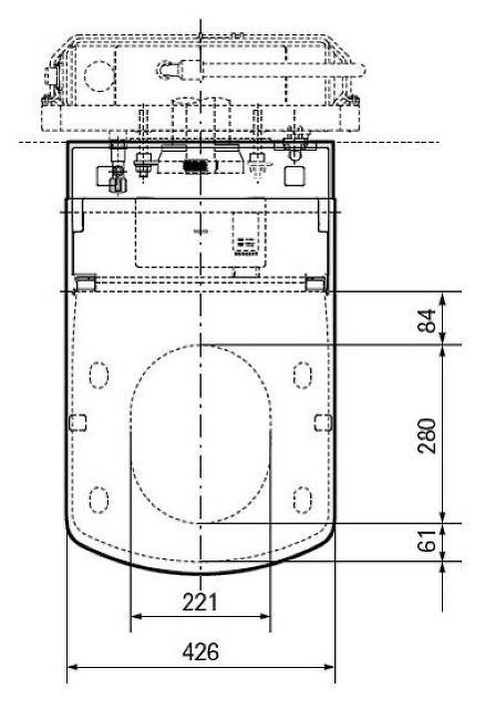 Автоматический подвесной унитаз-биде, подвесной, NEOREST/SE TOTO, CW997DF цвет: белый