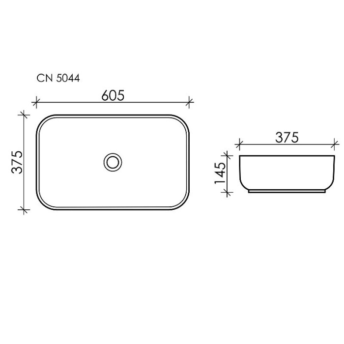 Накладная раковина Ceramicanova Element, белый арт. CN5044