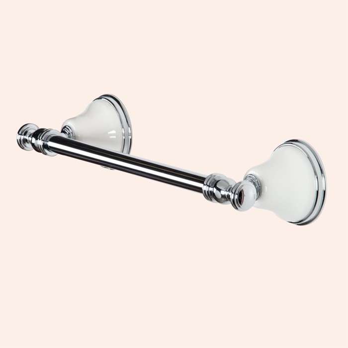 Полотенцедержатель 33,5см, подвесной, Harmony белый/хром, Tiffany World - TWHA014bi/cr
