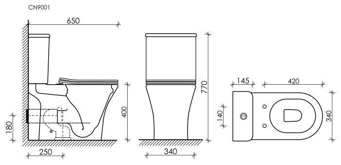 Унитаз компакт Ceramicanova Fortuna, белый арт. CN9001