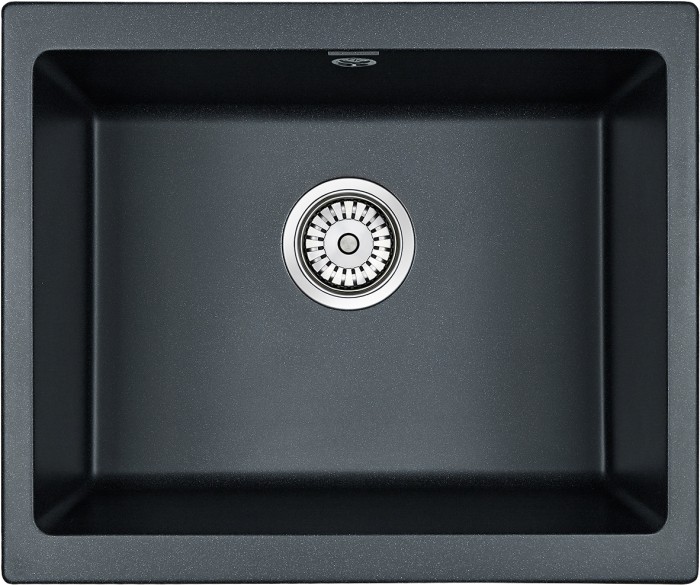 Мойка для кухни гранит 555х460 Paulmark GERA 60, черный металлик - PM205546-BLM