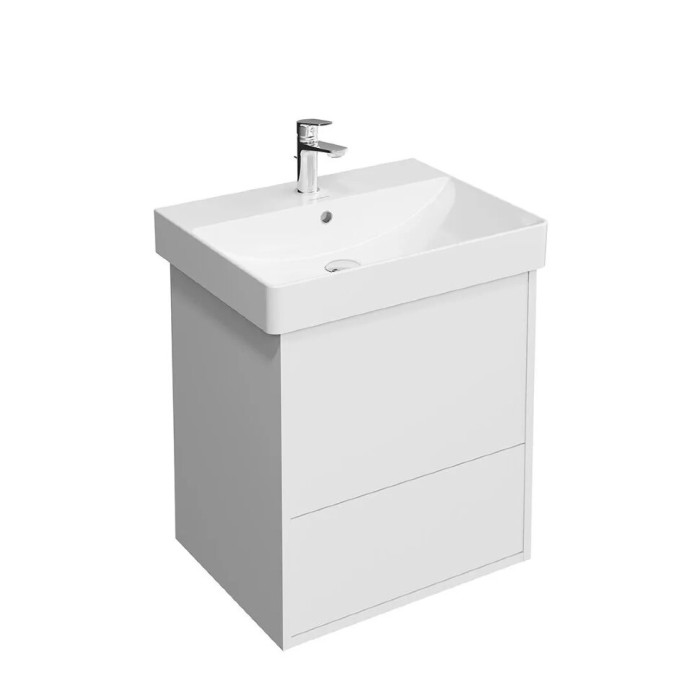 Тумба подвесная 2 ящика 55см, Pro Kerama Marazzi, белый - PRO.55.2\WHT.M