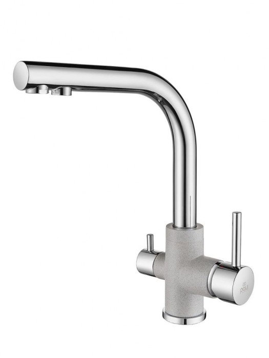 Смеситель для кухни  Paulmark ESSEN, серый-хром - Es213011-GRCR