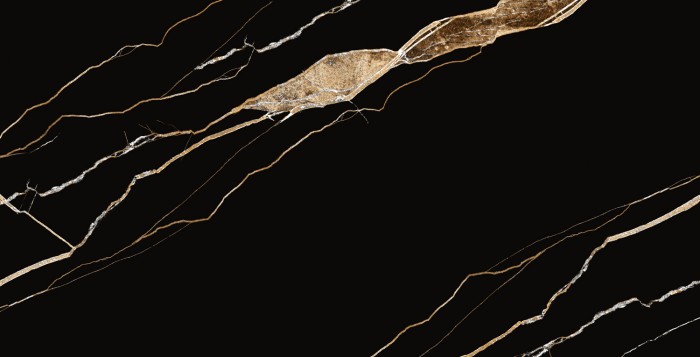 Керамогранит 60x120 VOLCANO BLACK High Glossy Azario арт. E3110821120HG