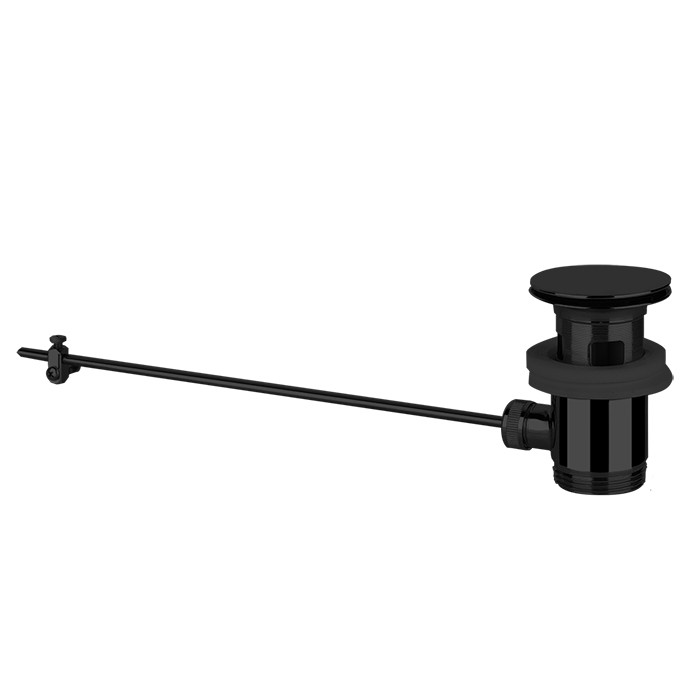 Донный клапан для раковины на 1 1/4 c донным клапаном и переливом, Gessi Technical accessorie, 29263#299 цвет: черный