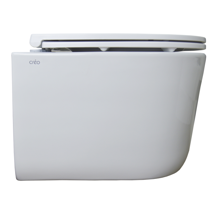 Готовый комплект: Инсталляция, унитаз подвесной Creo Ceramique LYon 2.0 с системой смыва Tornado в комплекте с быстросъемным сиденьем микролифт Azario - AZ-8010-1000+LY1100R