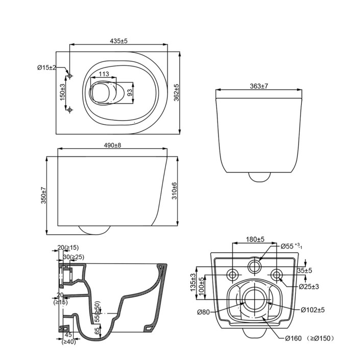Готовый комплект: Инсталляция, унитаз подвесной Creo Ceramique LYon 2.0 с системой смыва Tornado в комплекте с быстросъемным сиденьем микролифт Azario - AZ-8010-1000+LY1100R