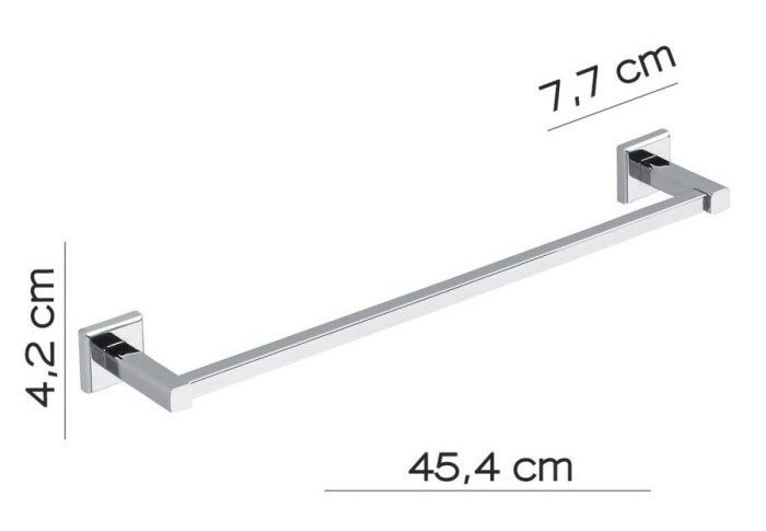 Полотенцедержатель, длина 45 см Colorado Gedy, 6921/45(13) цвет: хром