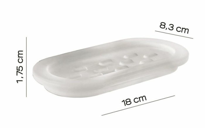 Стеклянная мыльница для полотенцедержателя А147 Azzorre Gedy, A151 цвет: хром