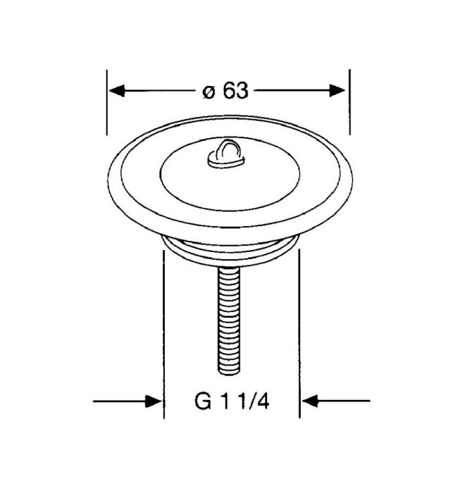 Универсальный запорный вентиль g1 1, 4, Kludi, сталь, никель-хром - 1041135-00