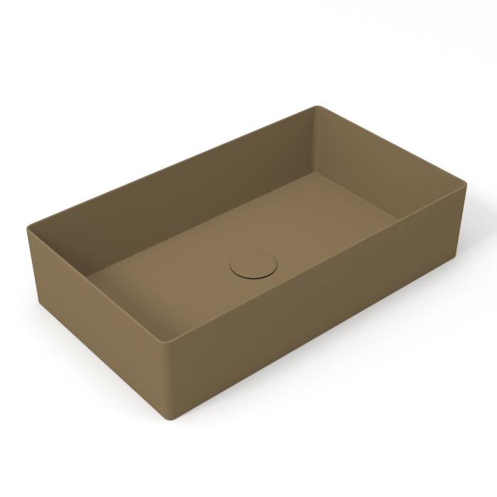 Накладная раковина 60x35x14 см, Olympia ceramica Slice, бежевый матовый арт. SLC42RE60007