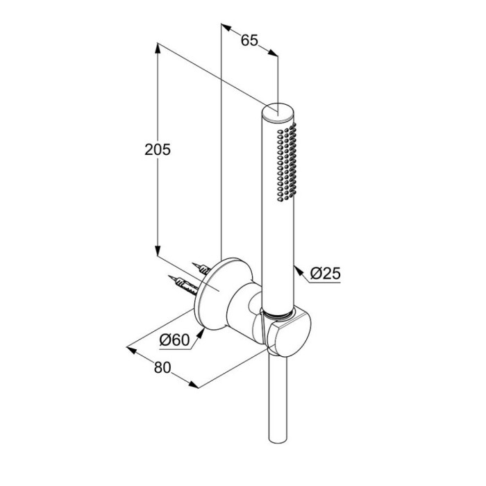 Душевой гарнитур для ванны 1s, nova fonte Kludi, хром - 2085005-35