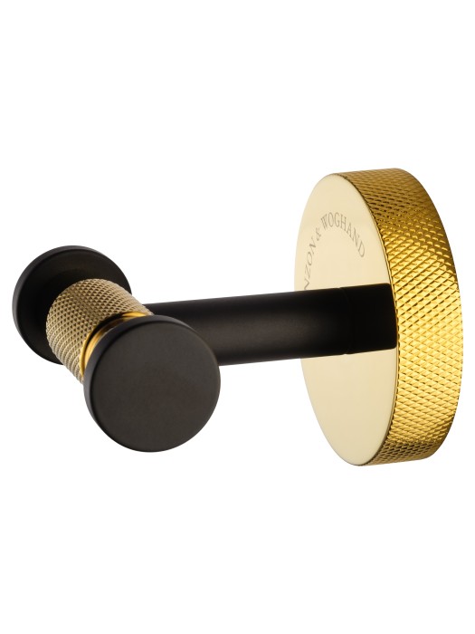 Двойной крючок для ванной, Wonzon & Woghand Majestic, WW-9225 цвет: черный