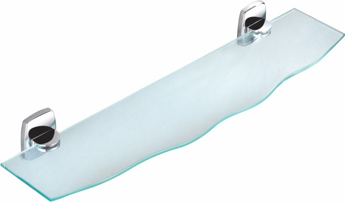 Стеклянная полка для ванной, Wonzon &amp; Woghand Porto, WW-1701 цвет: хром