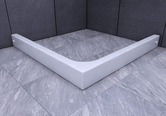 Душевой поддон 80x80, квадрат с ножками и с фронтальным экраном, без сифона, Aquatek арт. DPA-0000008