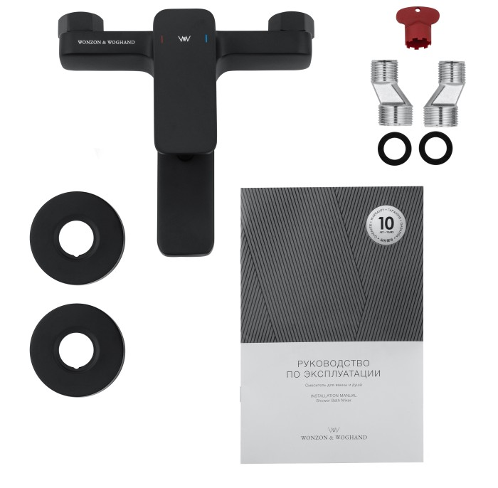 Смеситель для ванны, Wonzon & Woghand Arnie, WW-693101-MB цвет: черный