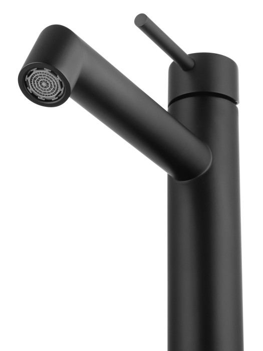 Смеситель для раковины высокий, Wonzon & Woghand, WW-H1064-MB цвет: черный