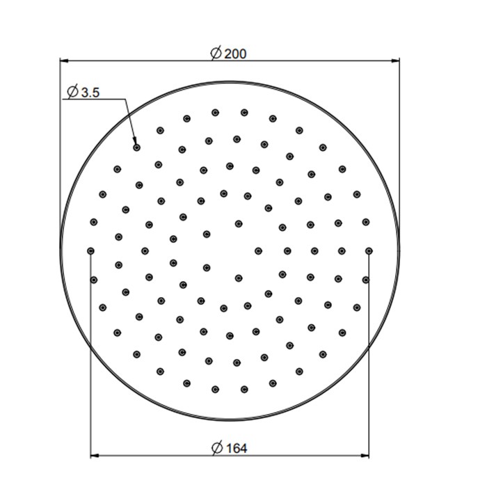 Fima Carlo Frattini Верхний душ d 200 мм., из ABS, Wellness, F2267/2CR цвет: хром
